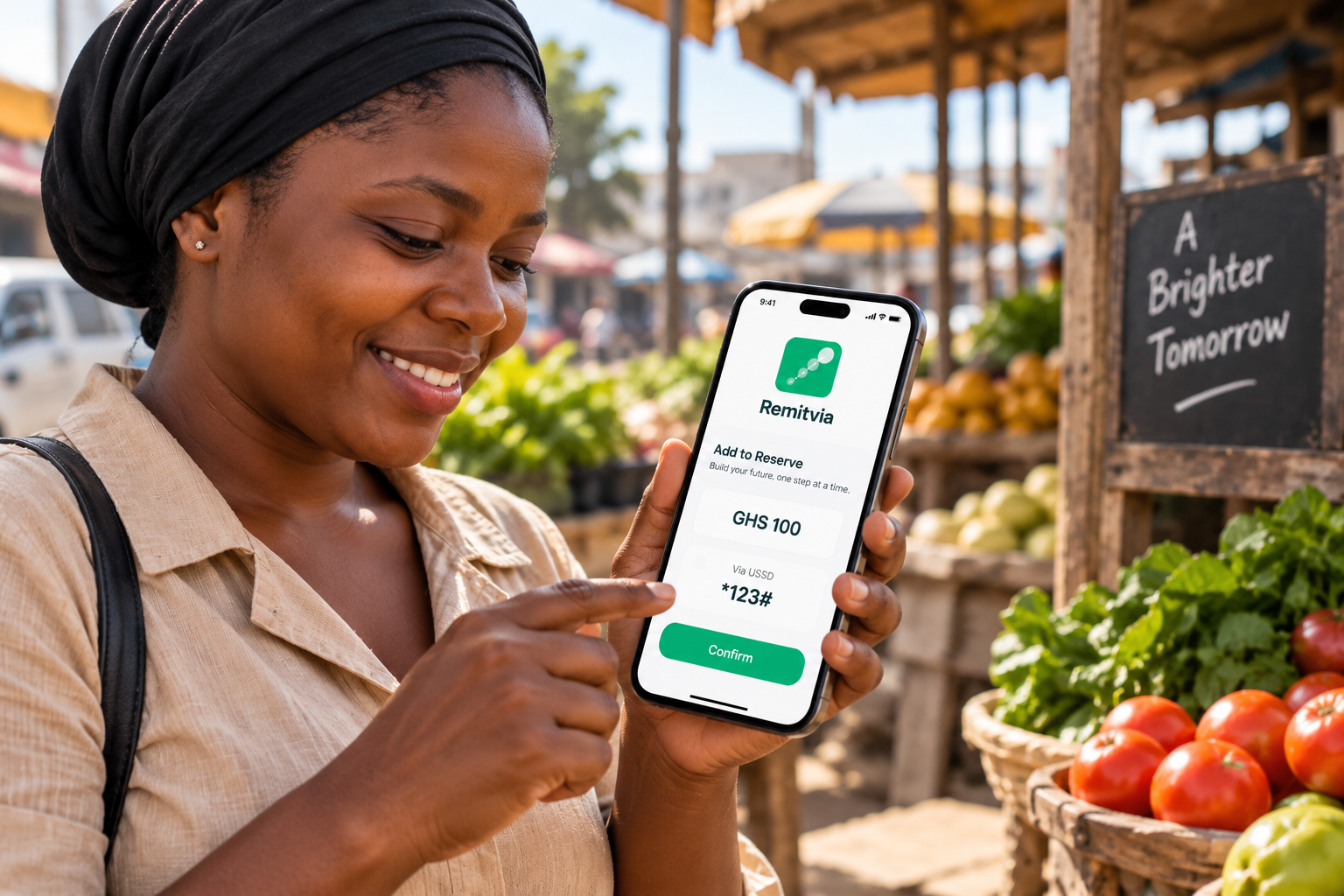 Sending money and building a reserve, right from a phone